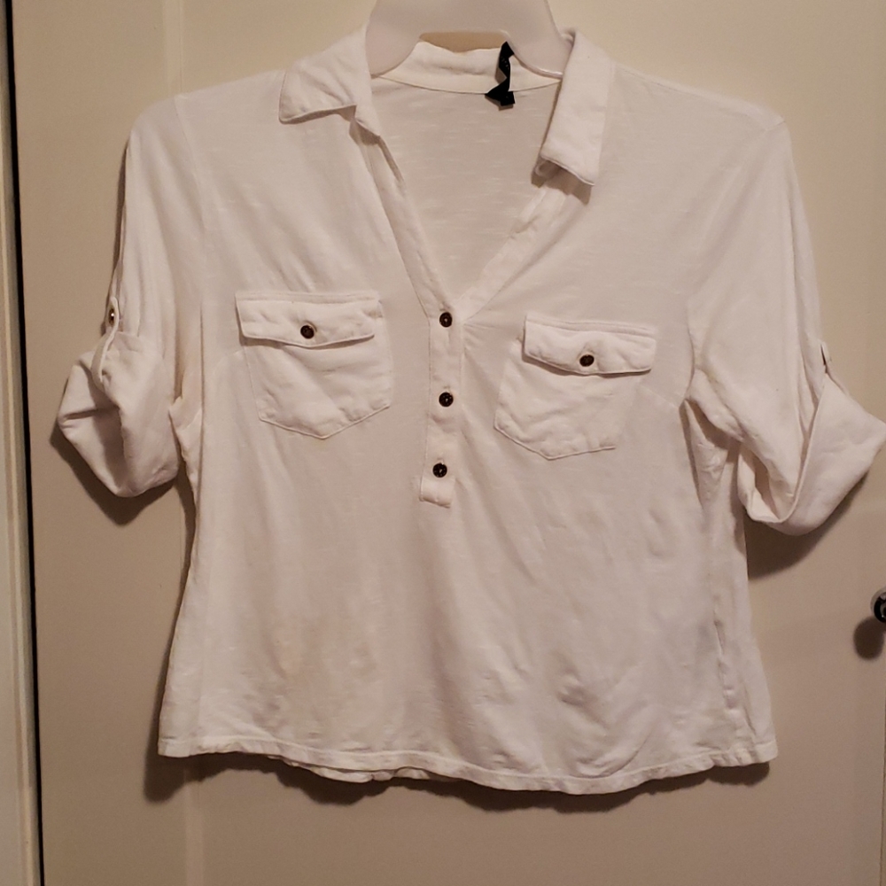 White short wait top - Petite